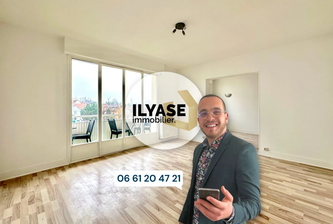 Appartement T3 à vendre à Chalon-sur-Saône - 53 m², balcon et garage privatifs 