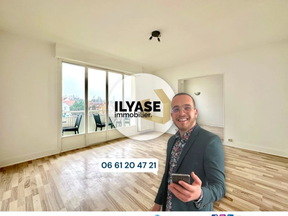 Appartement T3 à vendre à Chalon-sur-Saône - 53 m², balcon et garage privatifs
