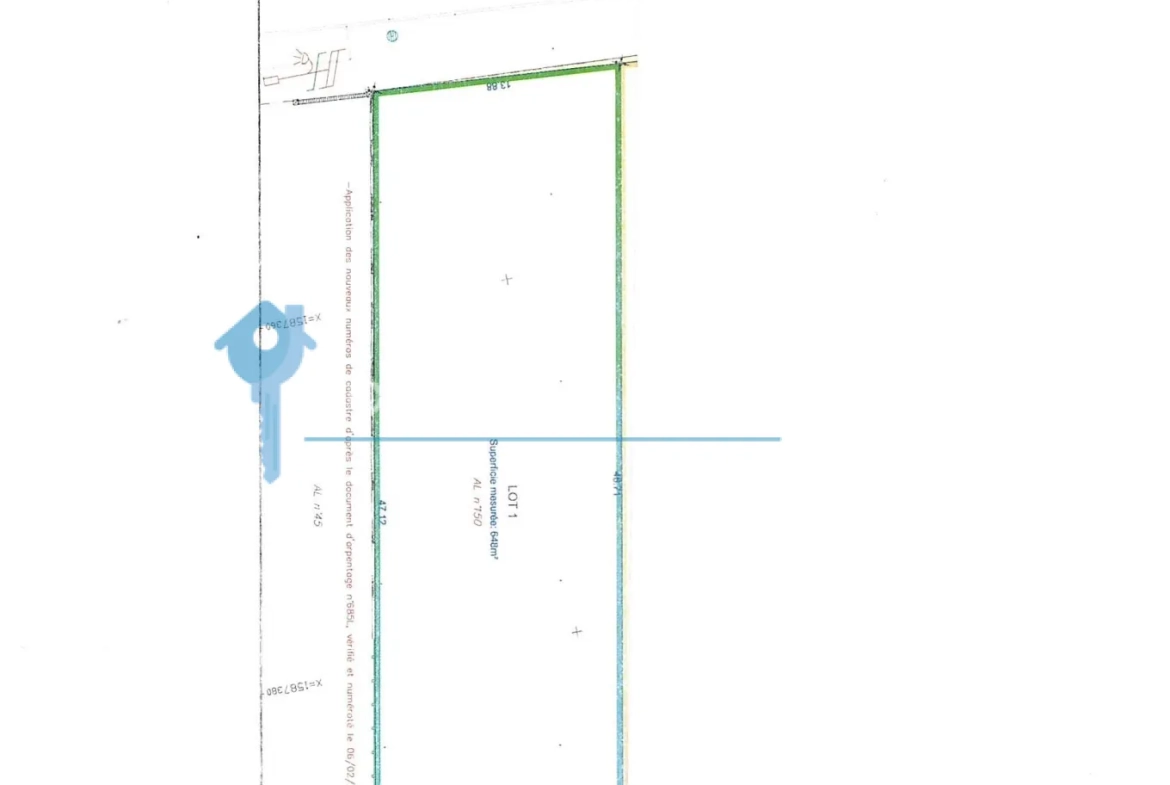 Terrain à bâtir de 648 m² à Dammarie, environnement calme et vue dégagée 