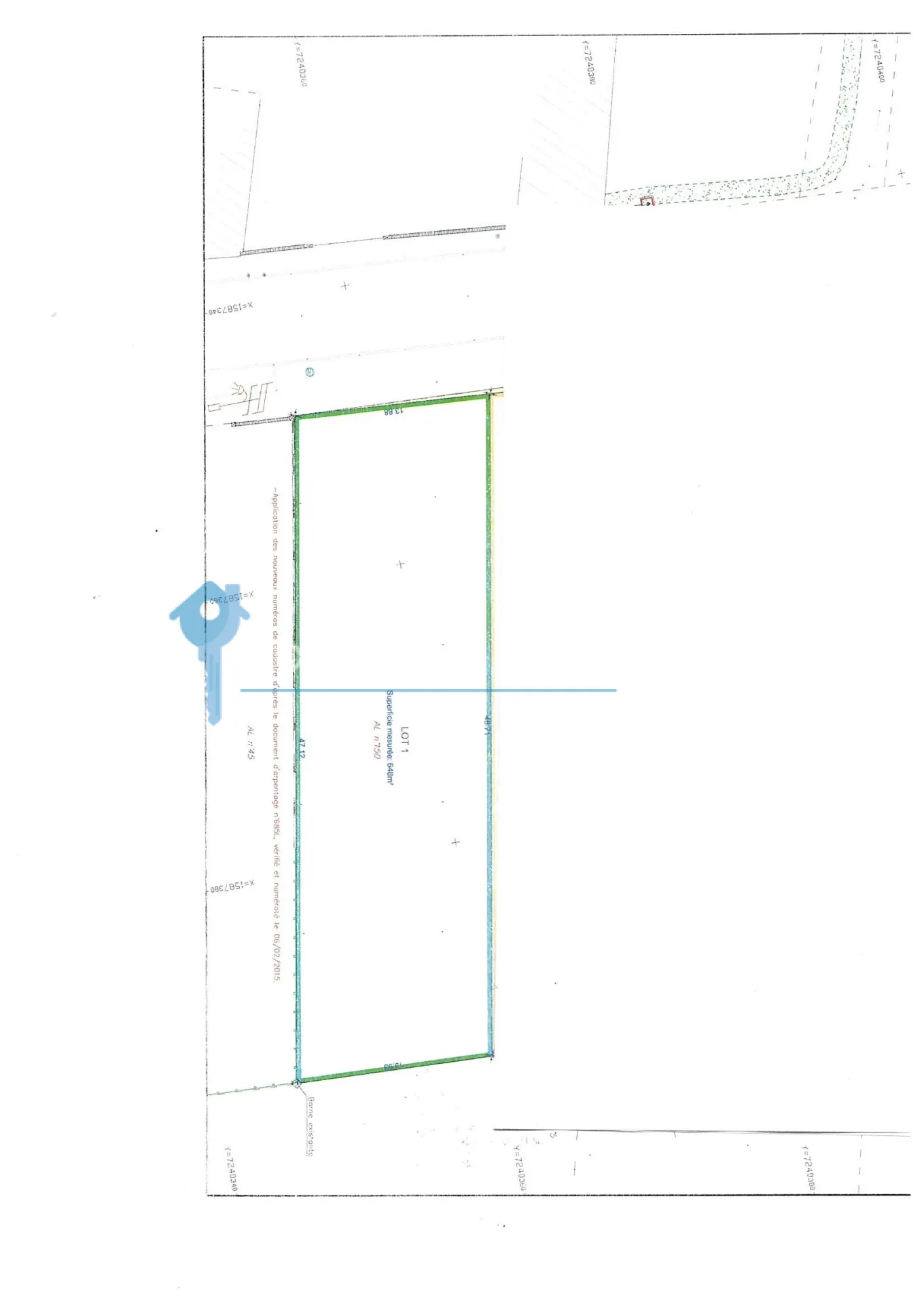 Terrain à bâtir de 648 m² à Dammarie, environnement calme et vue dégagée 