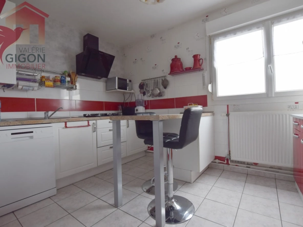 Appartement F4 rénové à VIEUX-CHARMONT avec balcon, garage et cave