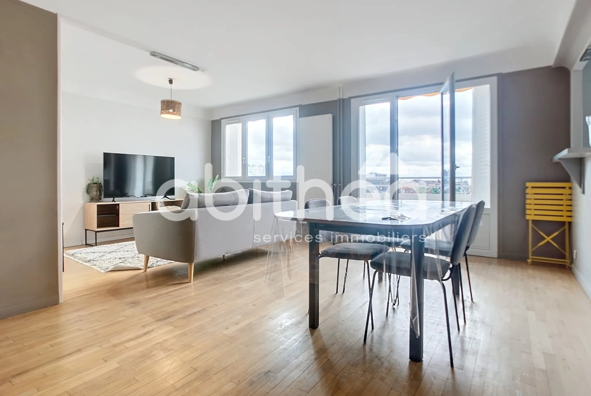 Appartement lumineux de 82 m² à Troyes avec balcon, cave et stationnement 