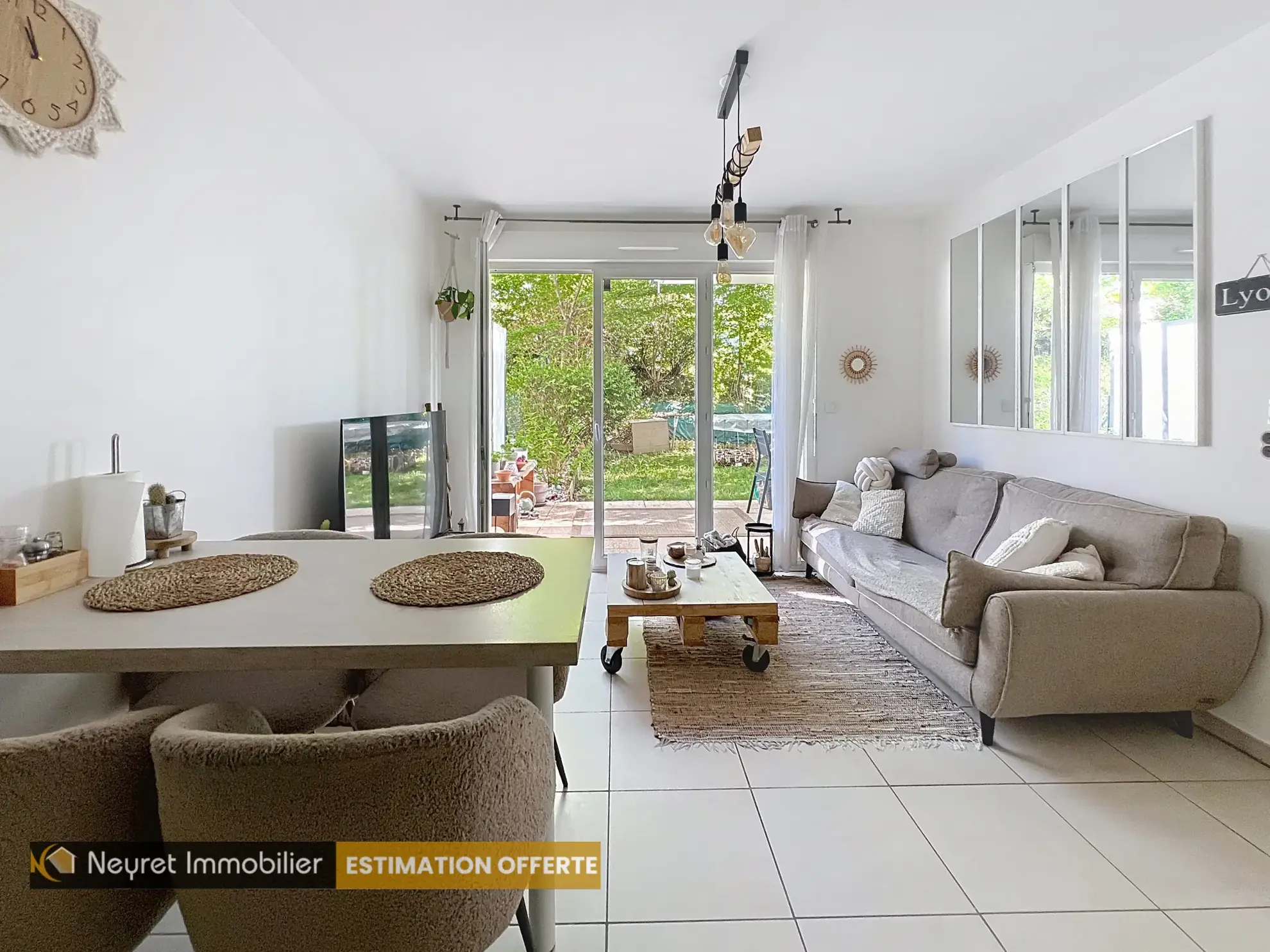 Appartement T2 avec jardin privatif à Vernaison centre - 40 m² 