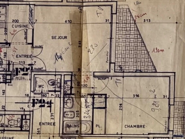 Appartement F2 de 38 m² avec terrasse à Saint-Affrique, idéale résidence ou investissement 
