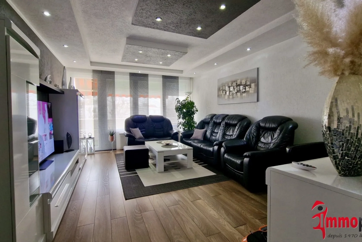 Appartement 3 chambres rénové avec balcon et parking à Saint-Louis 68300 