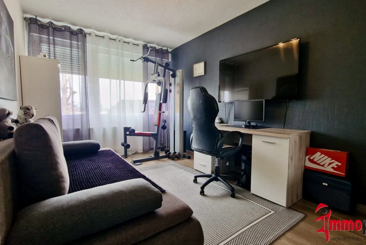 Appartement 3 chambres rénové avec balcon et parking à Saint-Louis 68300 