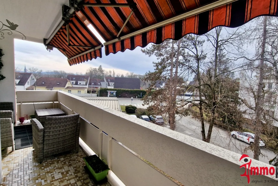 Appartement 3 chambres rénové avec balcon et parking à Saint-Louis 68300 