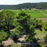 Terrain à bâtir de 1037 m² avec vue sur vignobles à Vacquières