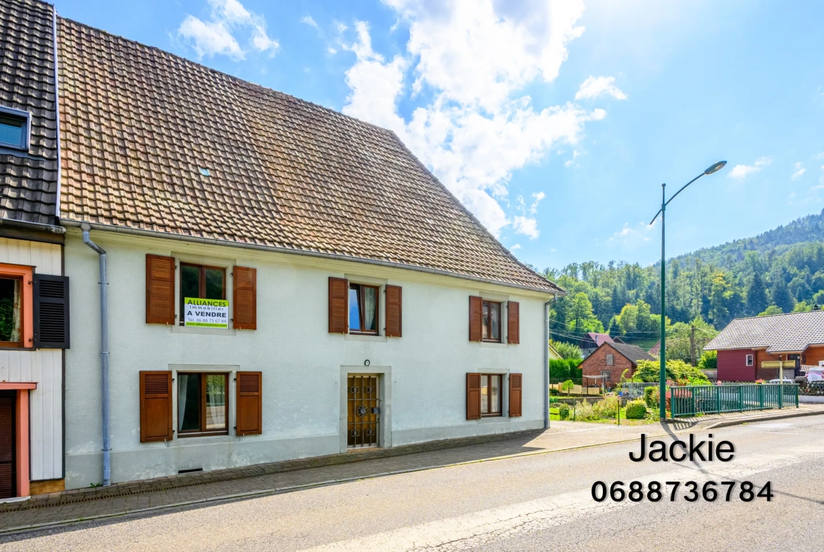 Grande maison de montagne à vendre dans les Vosges avec terrain arboré 