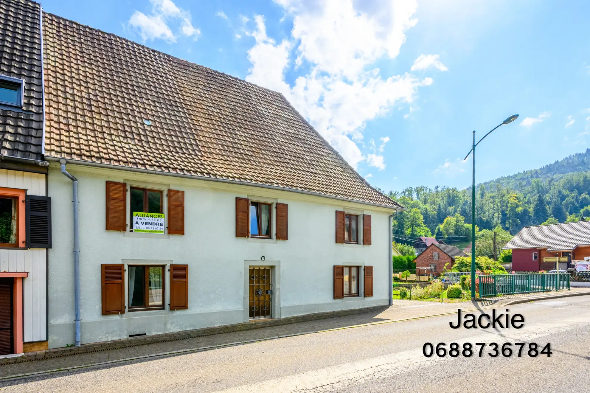 Grande maison de montagne à vendre dans les Vosges avec terrain arboré 