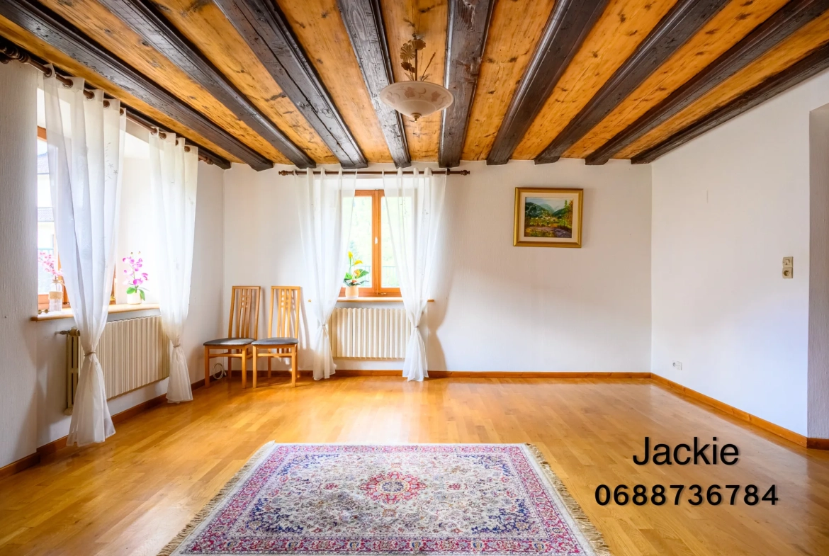 Grande maison de montagne à vendre dans les Vosges avec terrain arboré 