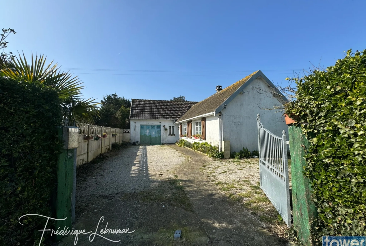 Villa 90 m² à Saint-Martin-de-Varreville proche plage à rénover 