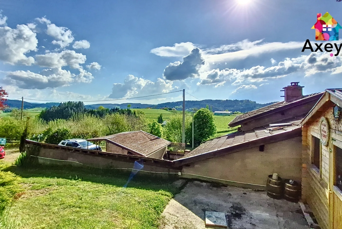 Maison 3 chambres avec grand terrain à Matour - Secteur calme et vue agréable 