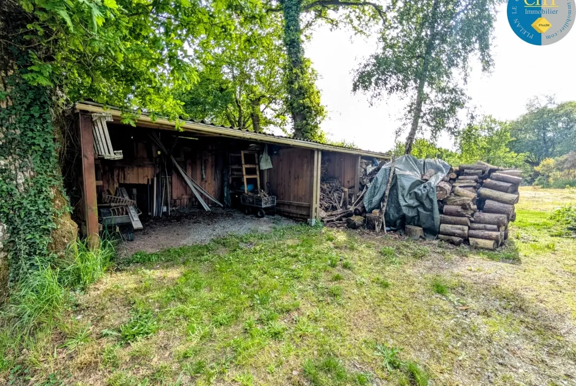 Belle maison en pierre à Guer en Brocéliande avec dépendances et cadre enchanteur 