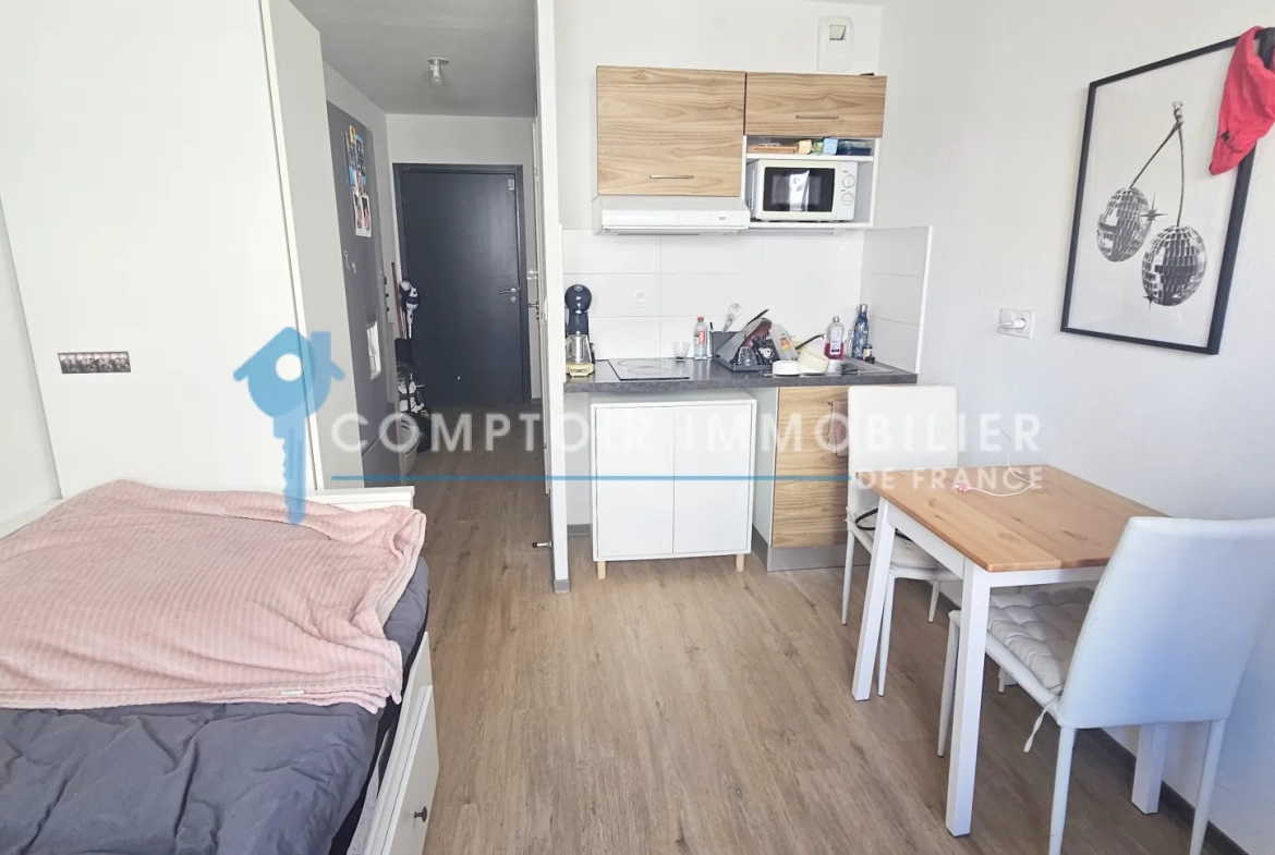 Studio à vendre à Montpellier Sud avec parking, neuf et loué, idéal investissement 