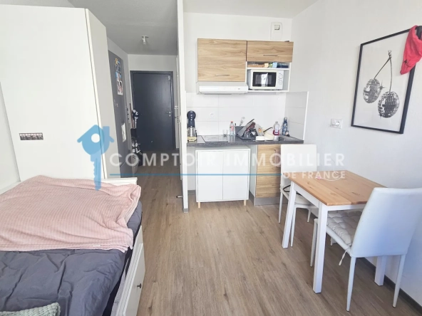 Studio à vendre à Montpellier Sud avec parking, neuf et loué, idéal investissement 