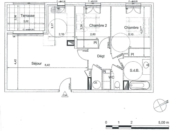 Appartement 3 pièces avec terrasse et garage à La Seyne-sur-Mer 