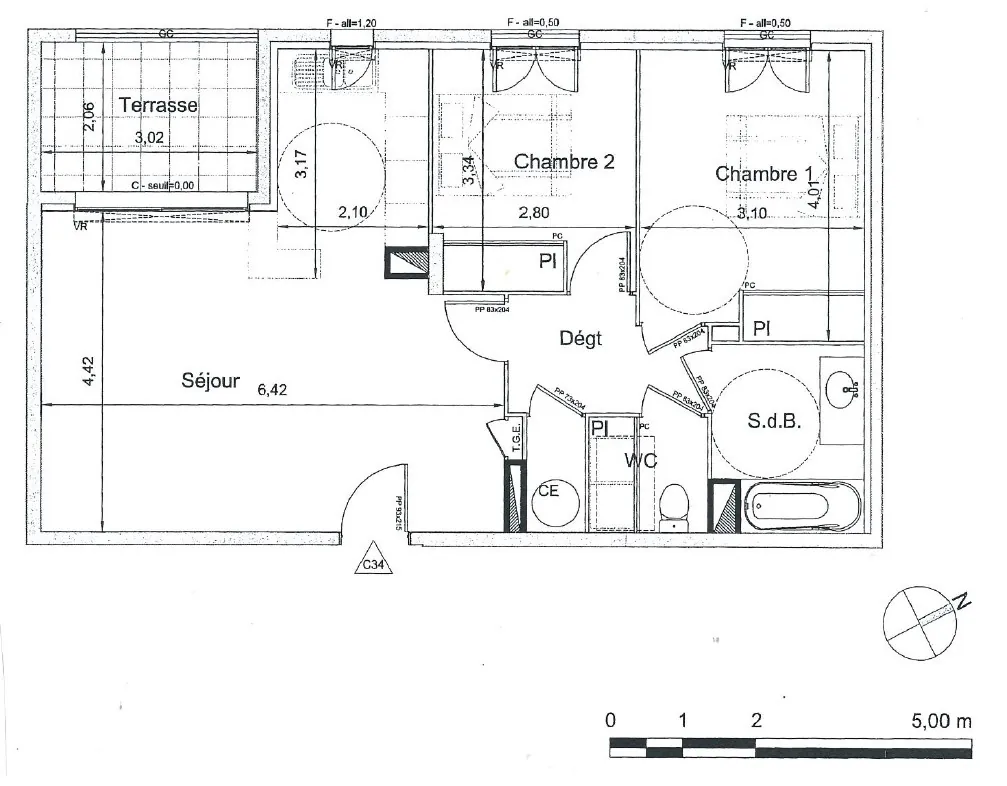 Appartement 3 pièces avec terrasse et garage à La Seyne-sur-Mer 