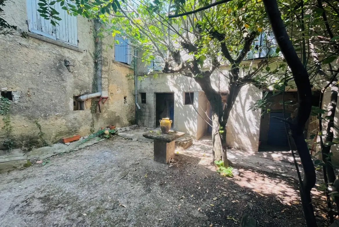 Maison ancienne à rénover avec dépendances et jardin en Provence 