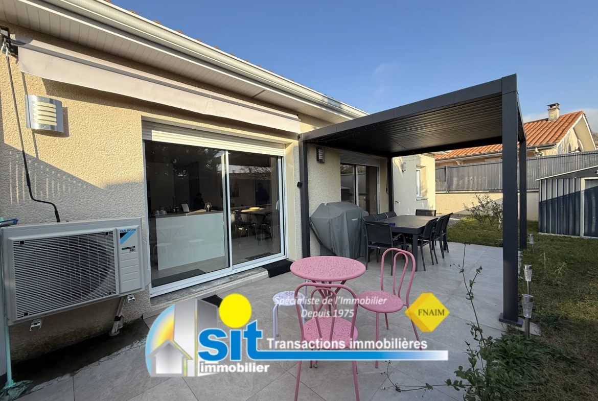 Villa moderne de plain-pied à Reventin-Vaugris avec terrasse et domotique 