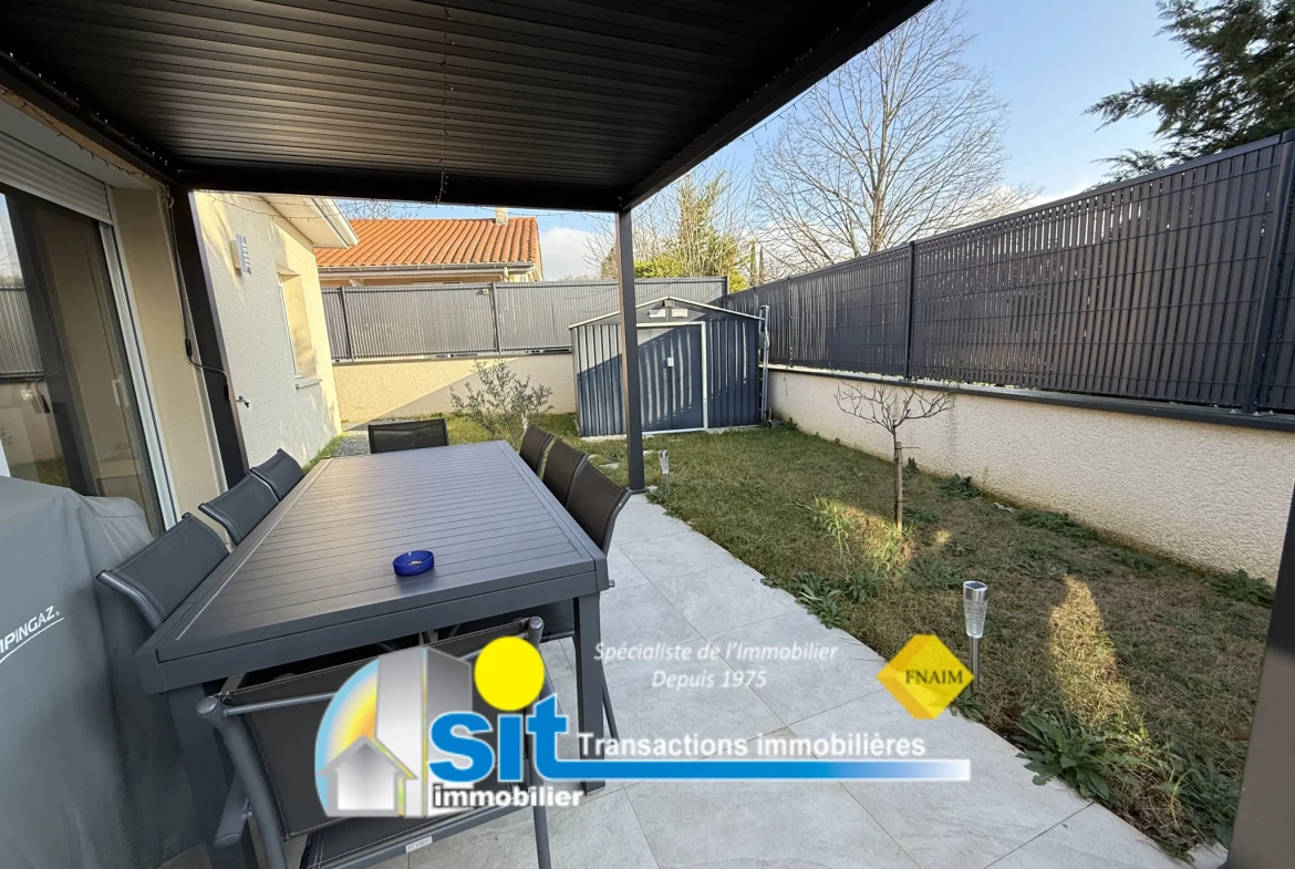 Villa moderne de plain-pied à Reventin-Vaugris avec terrasse et domotique 