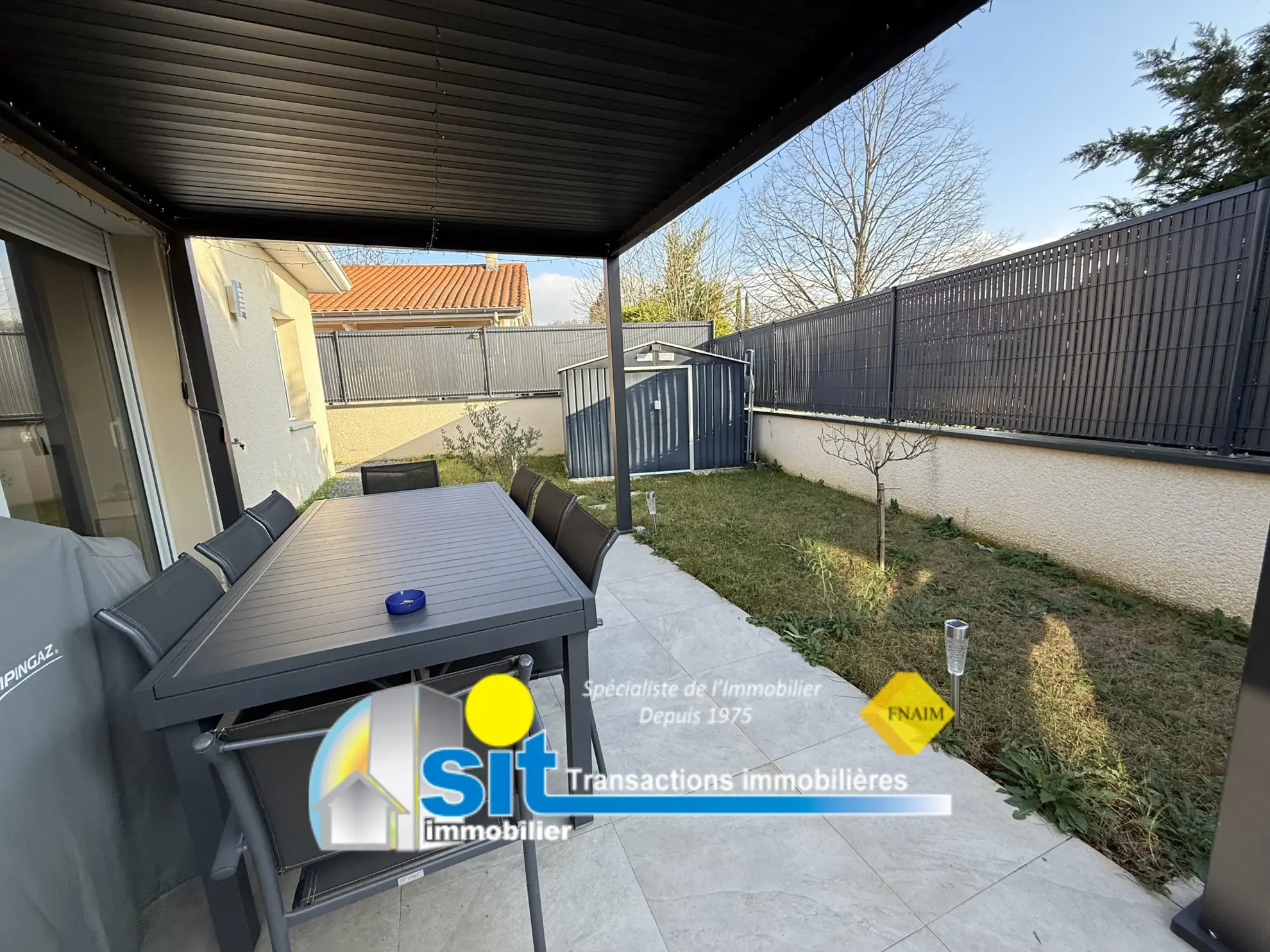 Villa moderne de plain-pied à Reventin-Vaugris avec terrasse et domotique 
