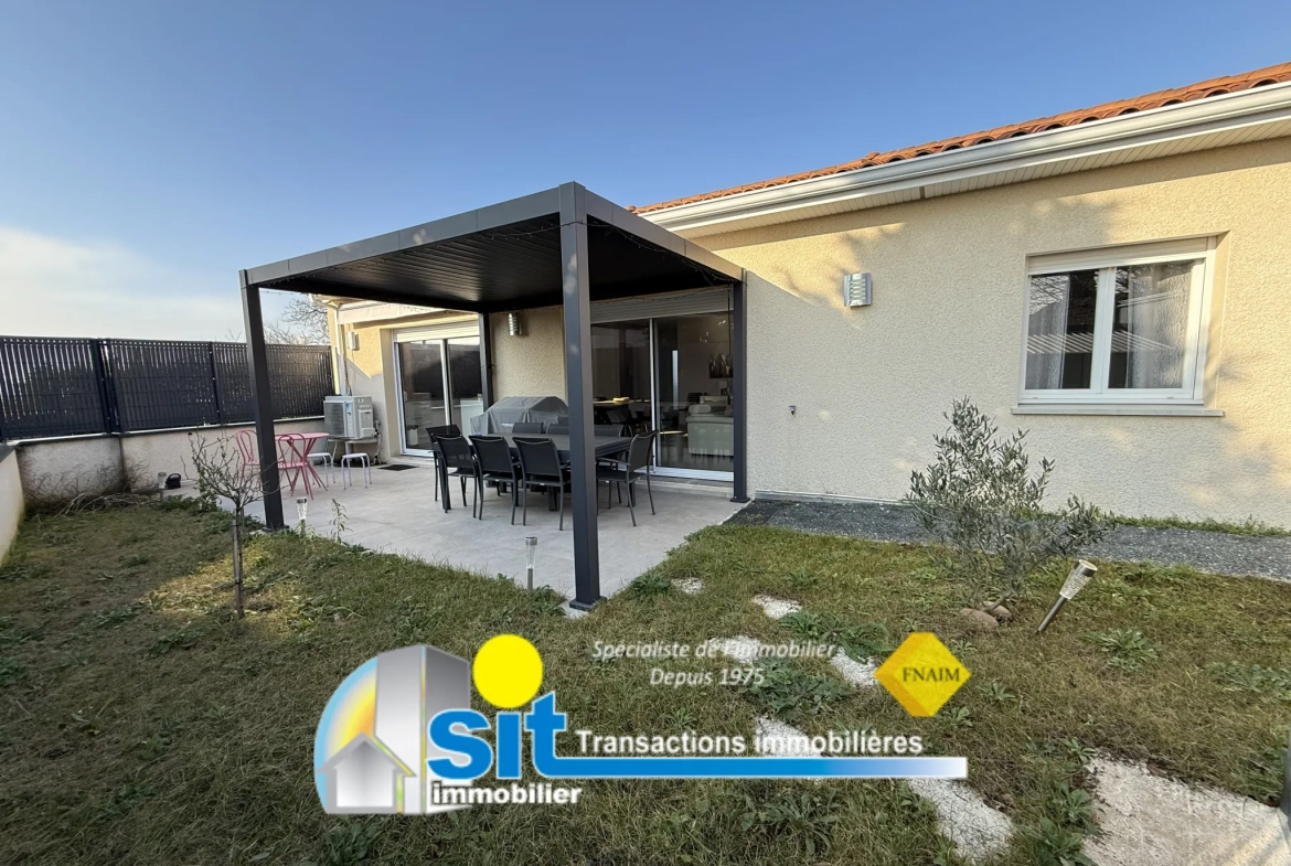 Villa moderne de plain-pied à Reventin-Vaugris avec terrasse et domotique 