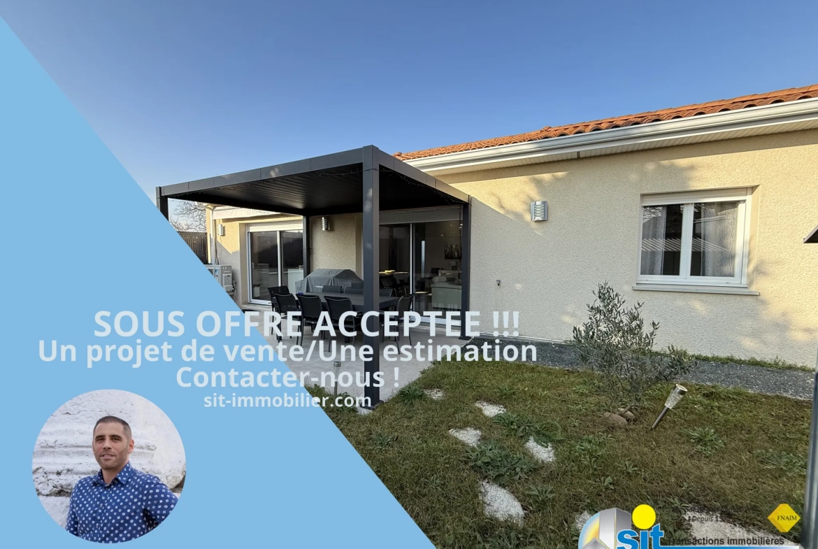 Villa moderne de plain-pied à Reventin-Vaugris avec terrasse et domotique 