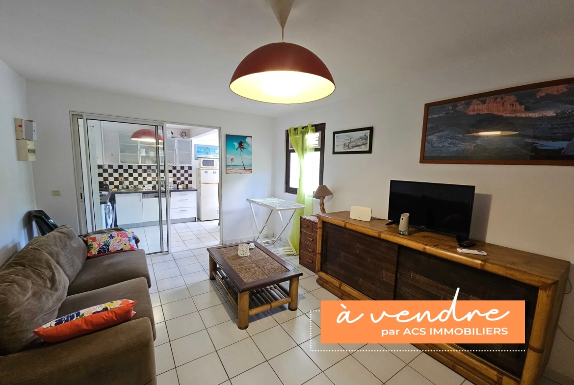 Appartement F2 climatisé et meublé au Diamant - Bon investissement 