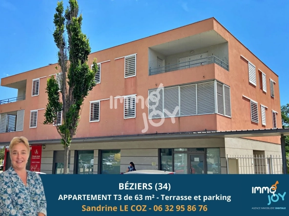 Appartement T3 en Vente à Béziers avec Terrasse et Parking 