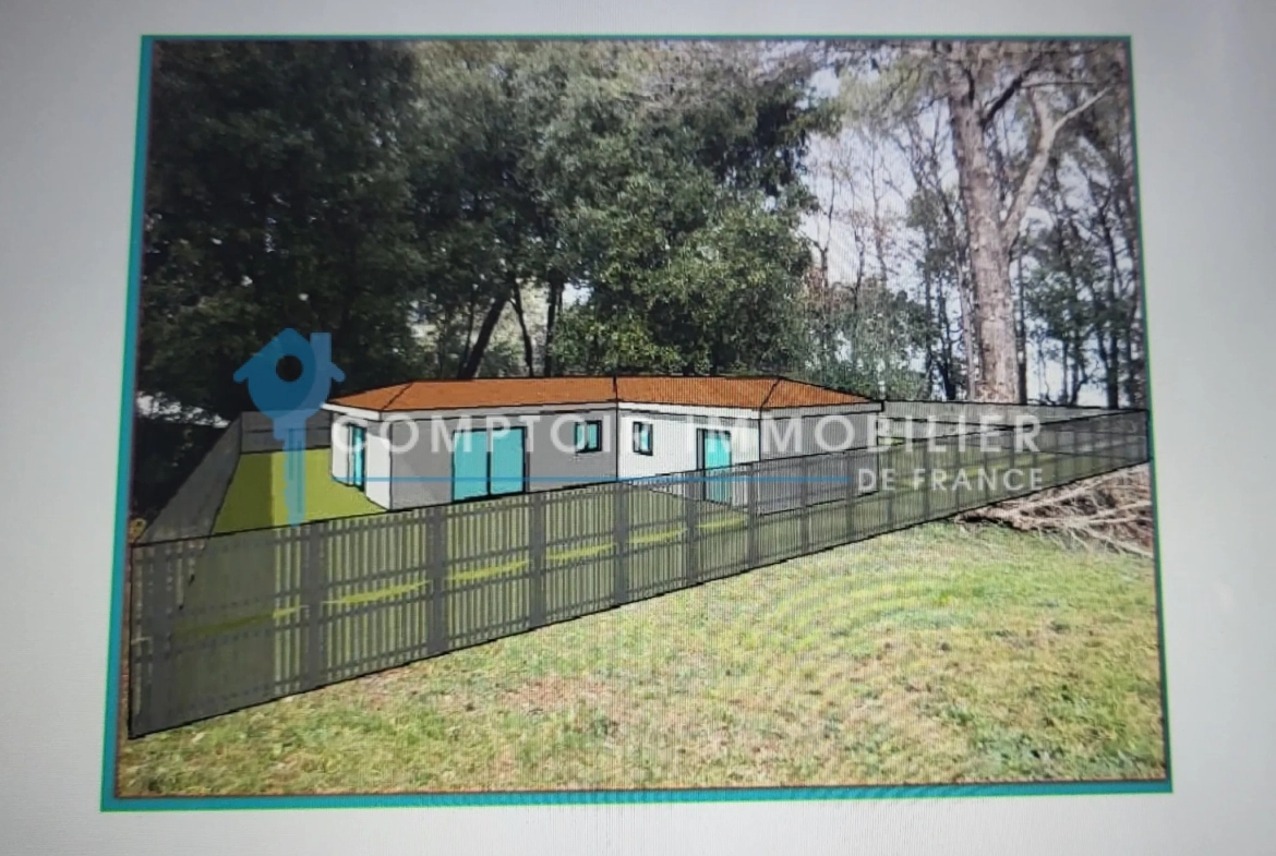 Villa de plain-pied de 138m² à Gaujac, terrain de 1995m² avec garage et abri, travaux en cours 