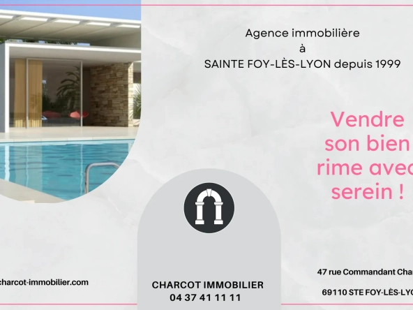 Appartement 3 pièces avec cave, garage et vue dégagée à Sainte-Foy-lès-Lyon 