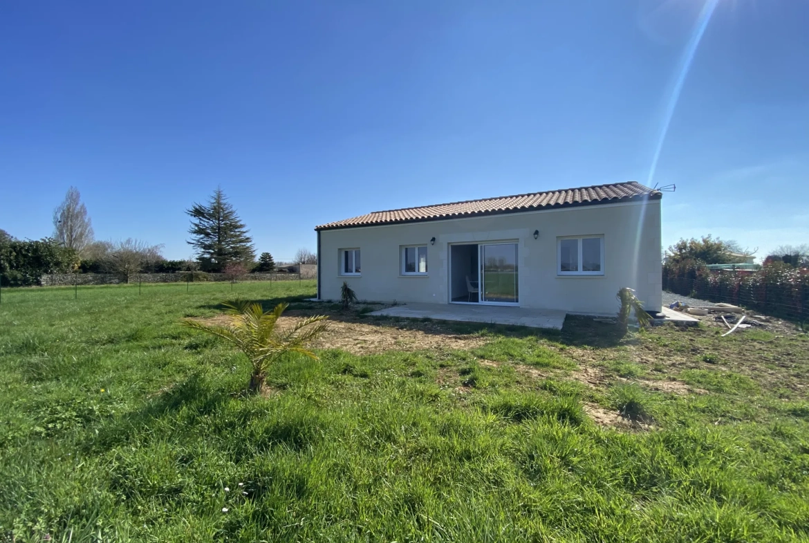 Vente maison neuve 3 chambres à Champagnolles près de Gémozac 