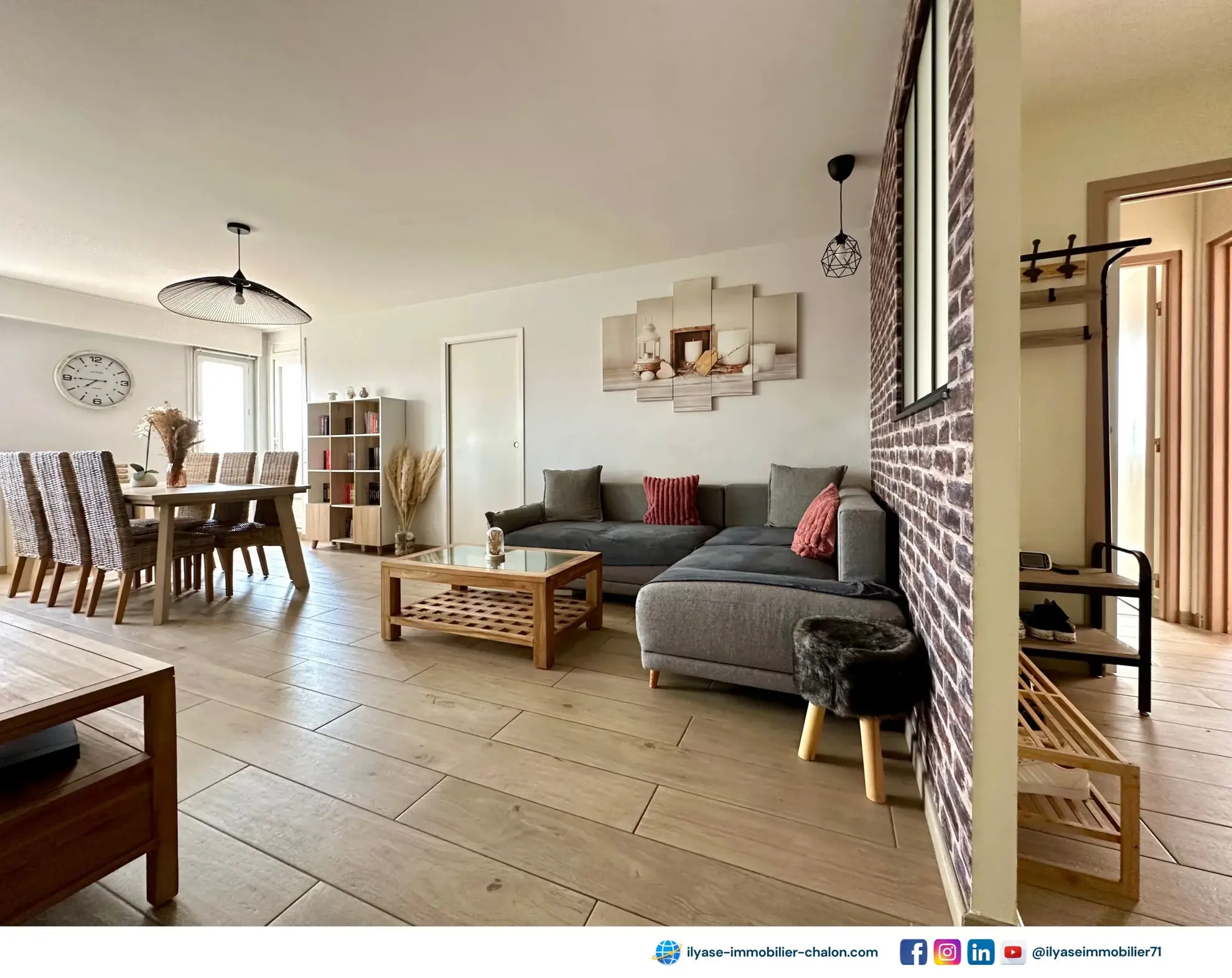 Appartement T4 lumineux de 78 m² avec deux balcons et stationnement à Chalon-sur-Saône 