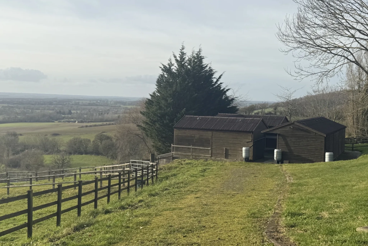 Superbe terrain de 25 000 m² avec boxes, vue imprenable et environnement paisible à L'Oudon 