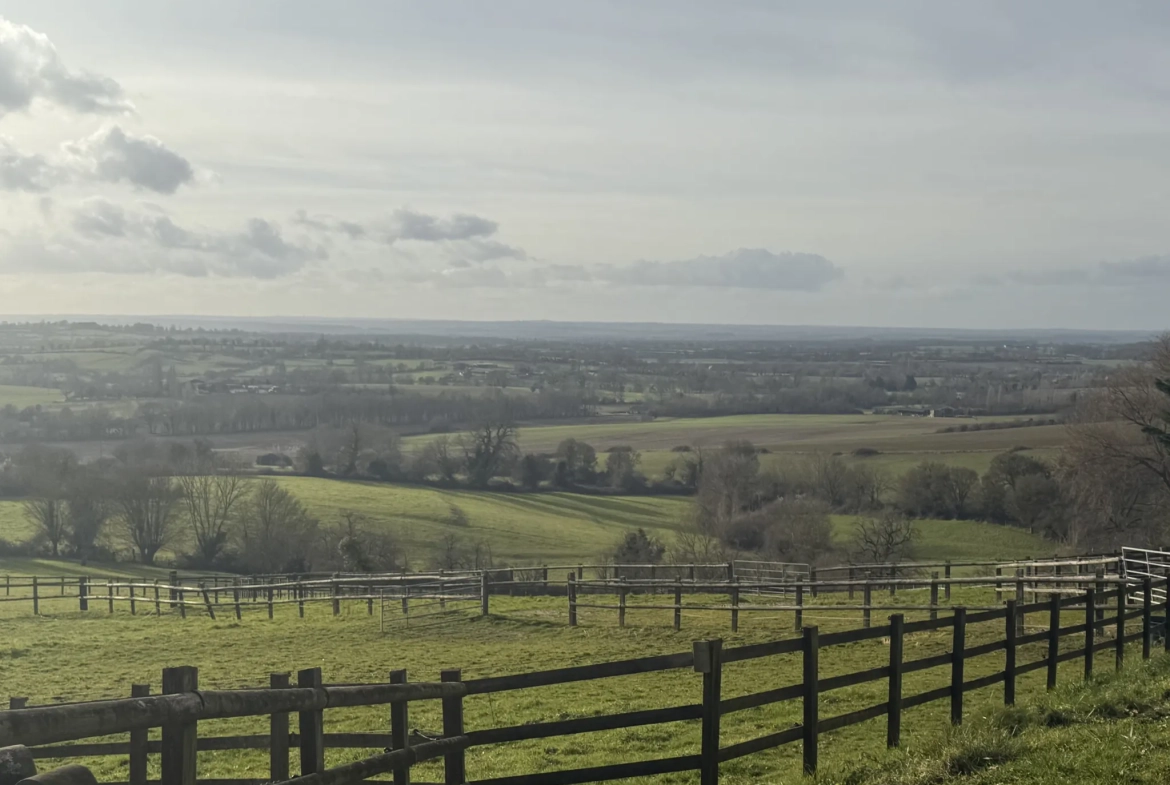 Superbe terrain de 25 000 m² avec boxes, vue imprenable et environnement paisible à L'Oudon 