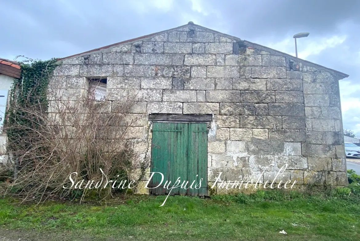 Maison en pierre à rénover avec dépendances et terrain constructible à Saint Georges des Coteaux 