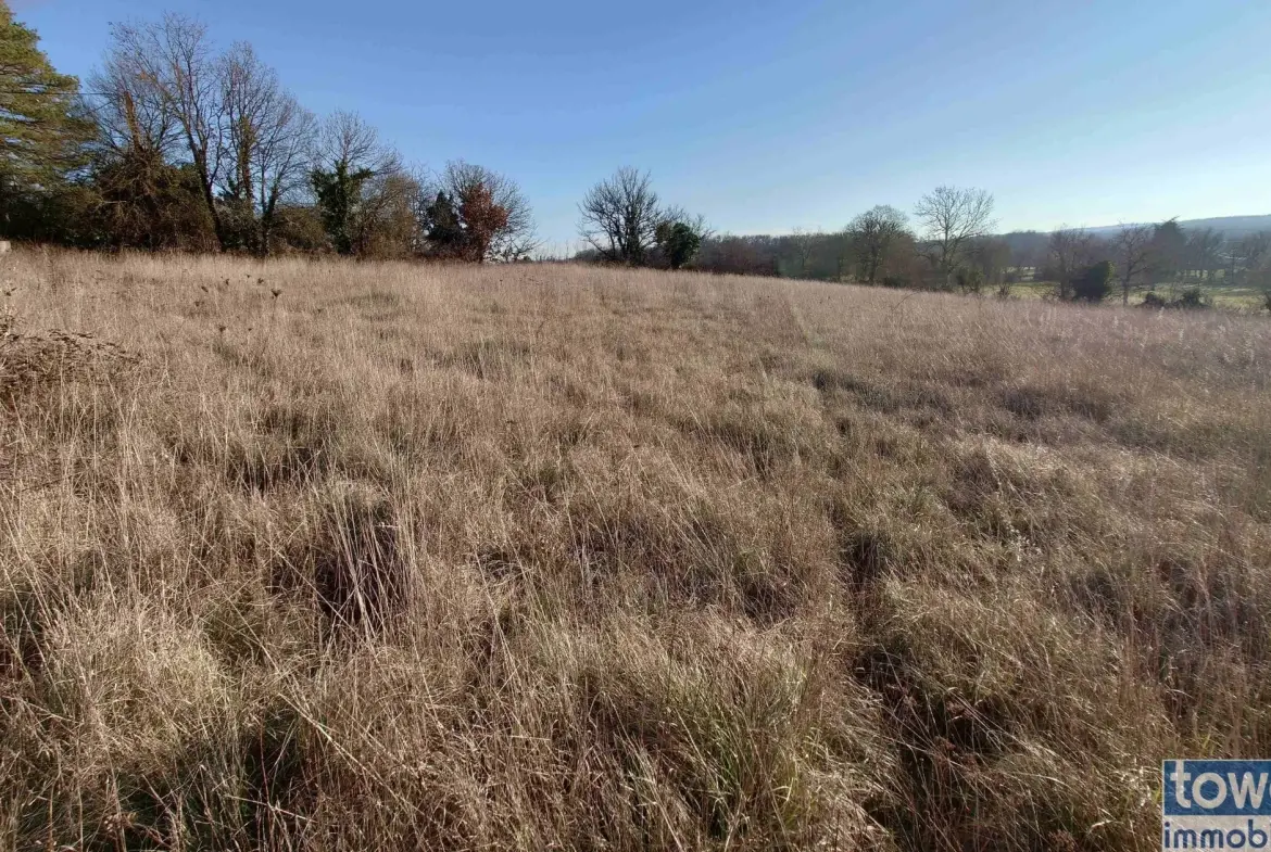 Joli terrain constructible de 4444 m² à Montsales en campagne 