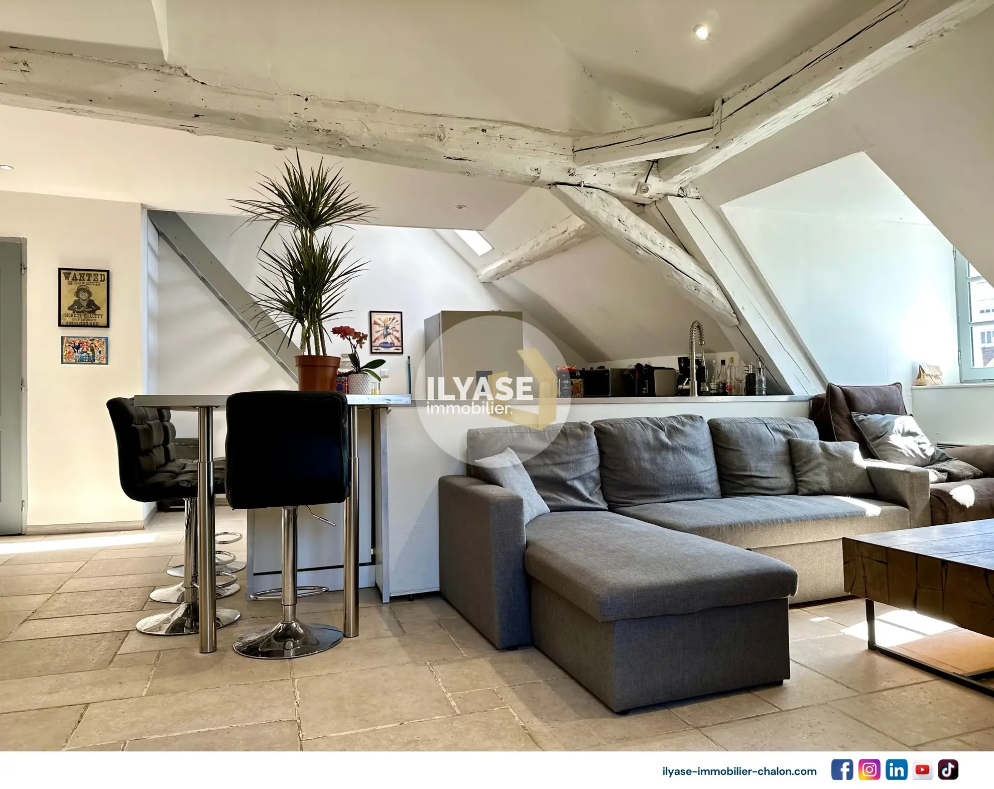 Charmant appartement duplex de 77 m2 au cœur de Chalon-sur-Saône 