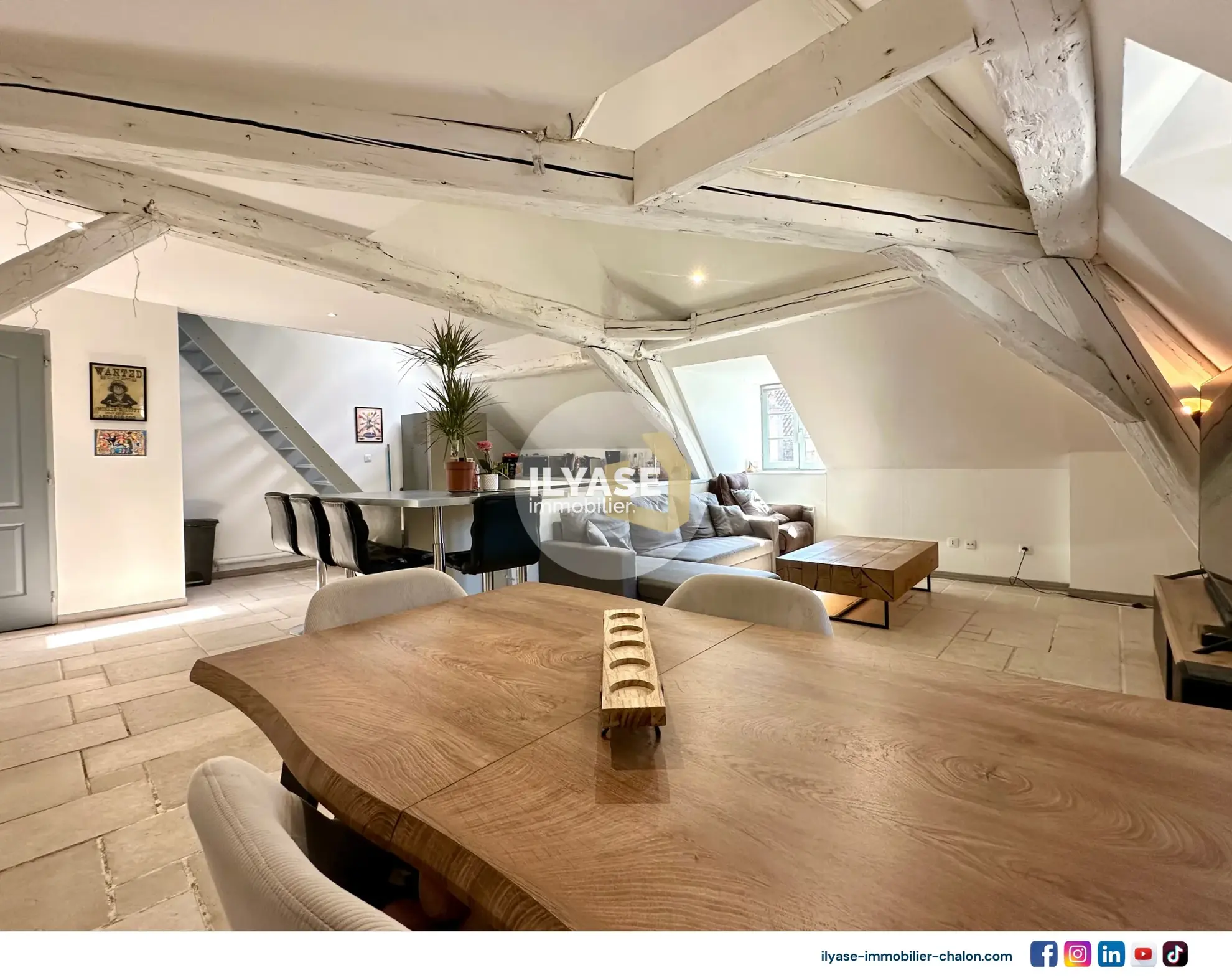 Charmant appartement duplex de 77 m2 au cœur de Chalon-sur-Saône 