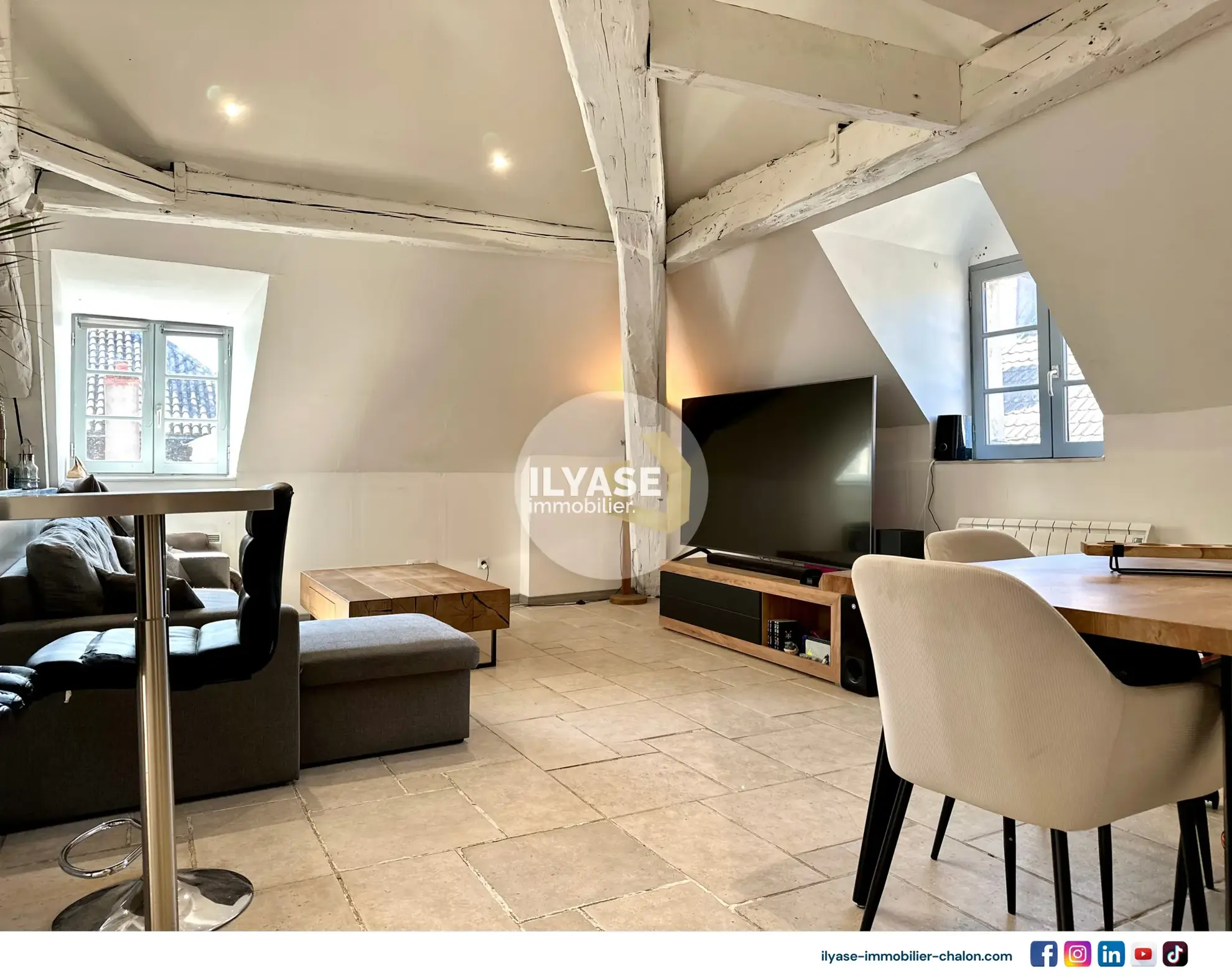 Charmant appartement duplex de 77 m2 au cœur de Chalon-sur-Saône 