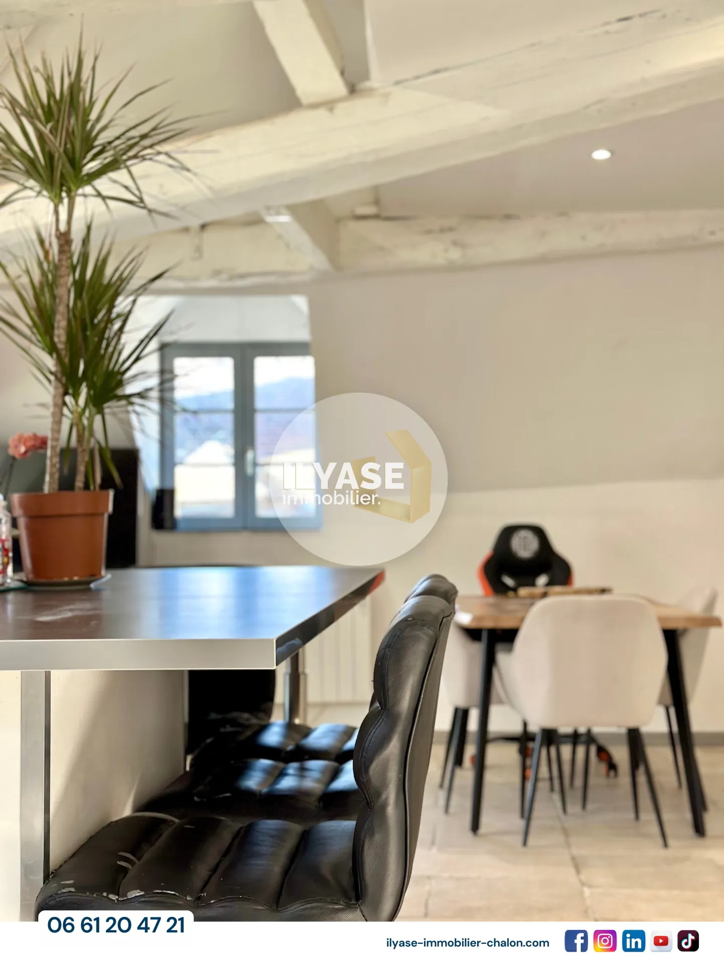 Charmant appartement duplex de 77 m2 au cœur de Chalon-sur-Saône 