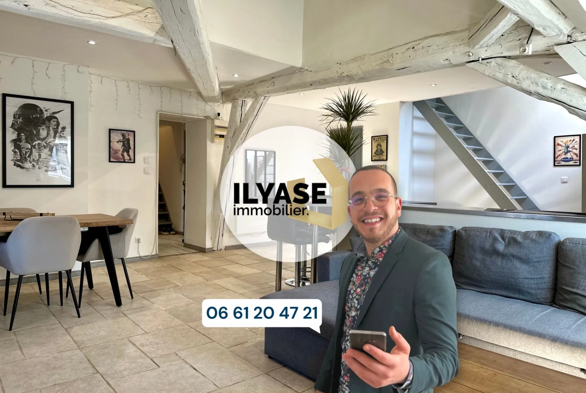 Charmant appartement duplex de 77 m2 au cœur de Chalon-sur-Saône 