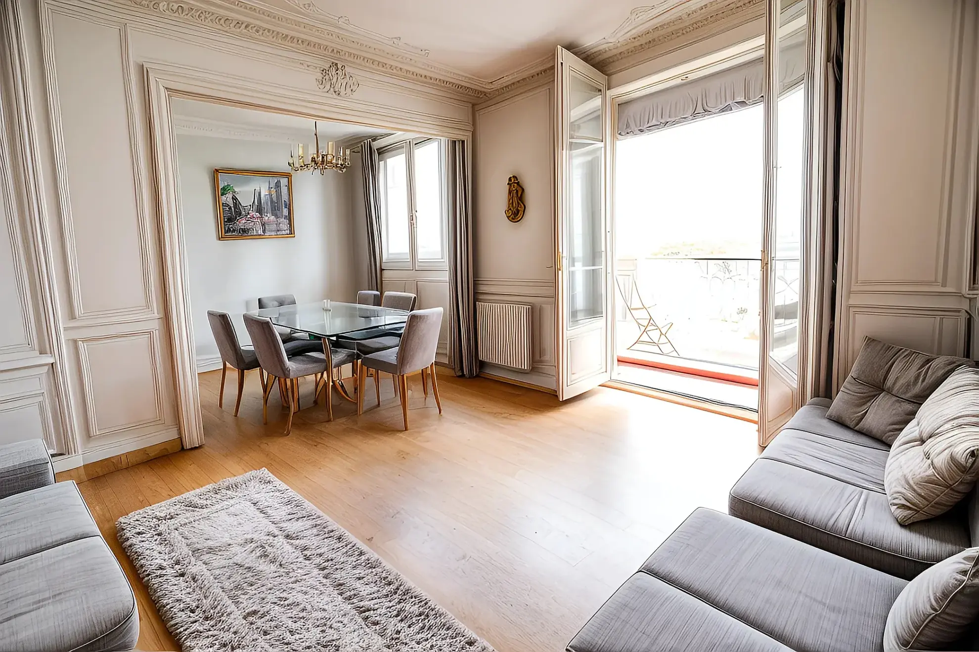 Appartement T4 à Montpelier avec 2 chambres, balcon, cave en dernier étage 