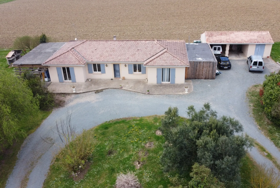 Belle villa de plain-pied de 168 m² à Mongauzy - Calme et proximité autoroute 