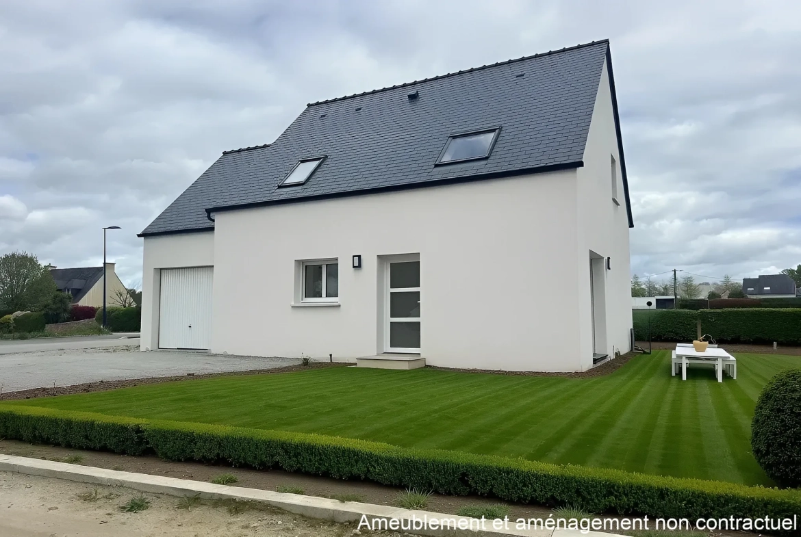 Maison neuve 4 chambres à Saint-Jean-Brévelay près de Vannes 