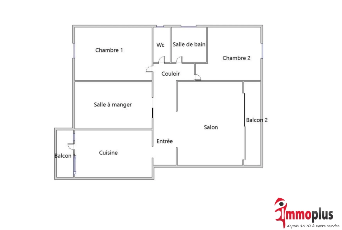 Appartement F5 traversant avec balcons et parking à Rixheim 