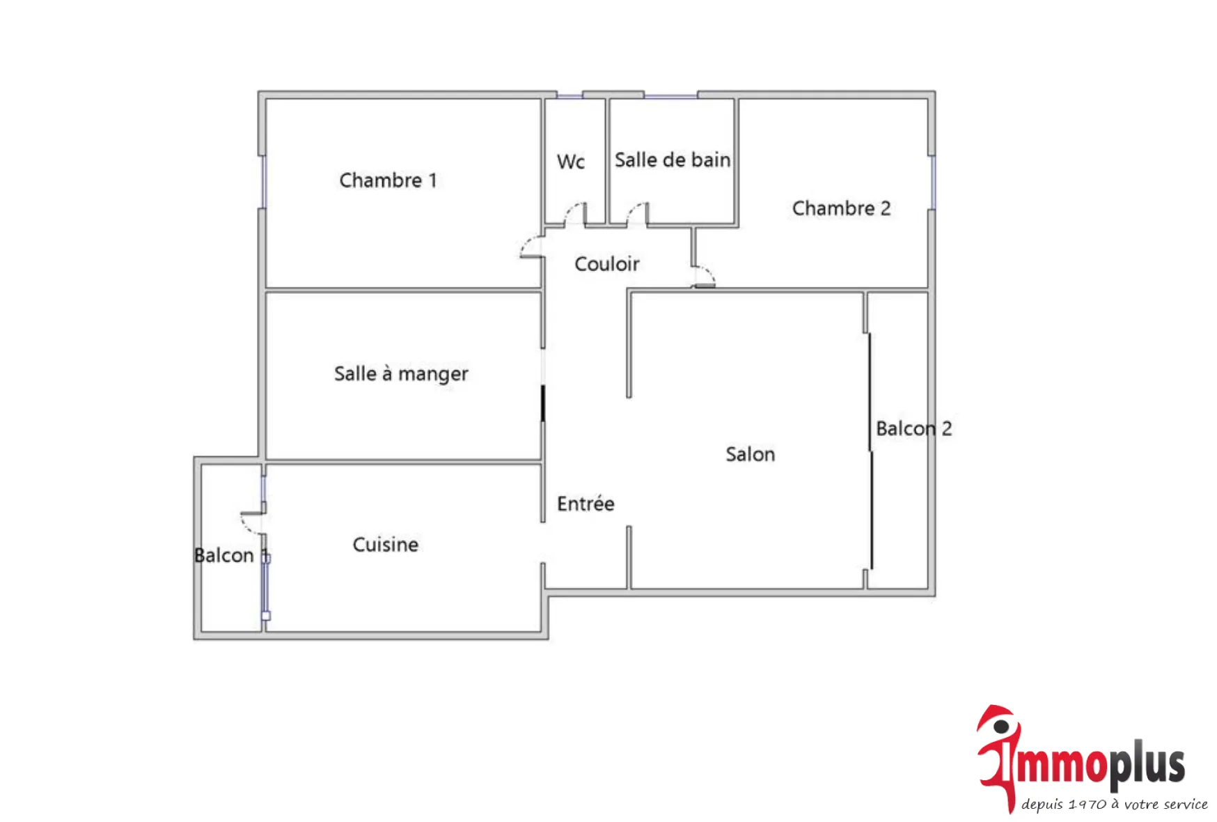 Appartement F5 traversant avec balcons et parking à Rixheim 