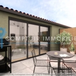 Appartement T3 rénové avec terrasse à Montpellier Port Marianne - 60m²