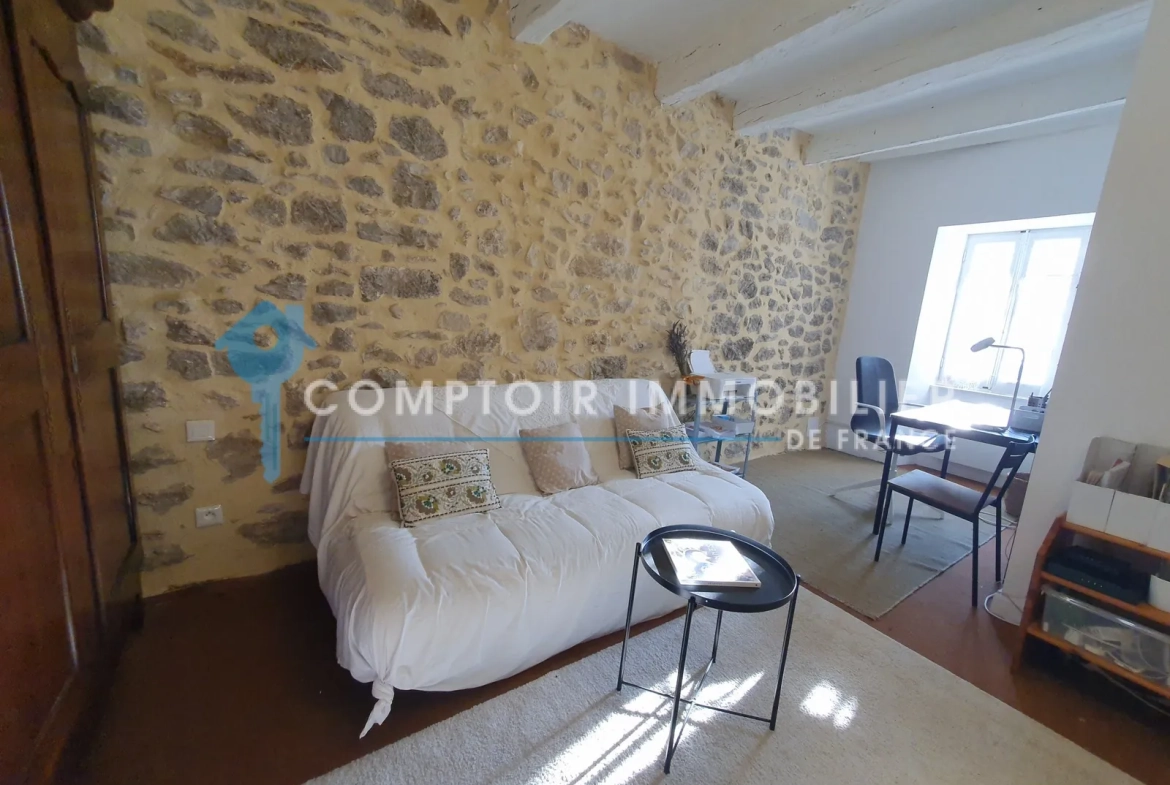Maison de village avec vue panoramique à 15 km d’Uzès, charme historique et confort moderne 